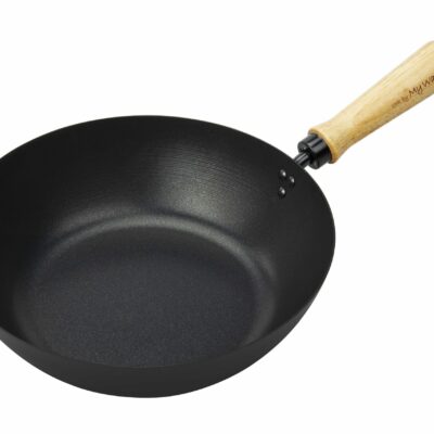 Wok avec revêtement antiadhésif - 26 cm - Convient aux plaques : Électriques, gaz, induction, vitrocéramique.