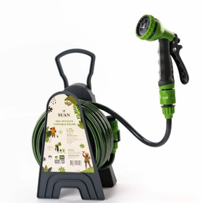 Dévidoir portable équipé pour balcons et terrasses L.10m - Suan