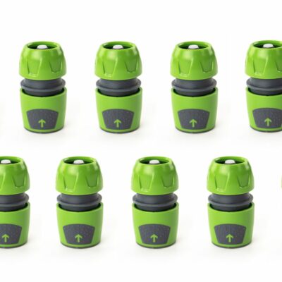Set de 10 raccords stop tuyau arrosage universel 12,5 mm (1/2'') - 15mm (5/8'') - 19 mm (3/4'') - Suan