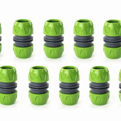 Set de 10 réparateurs tuyau arrosage universel 12,5 mm (1/2'') - 15mm (5/8'') - 19 mm (3/4'') - Suan