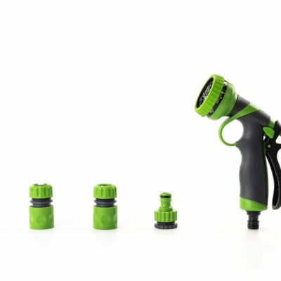 Kit complet pistolet d'arrosage et nettoyage 8 jets + raccords d'arrosage - Suan