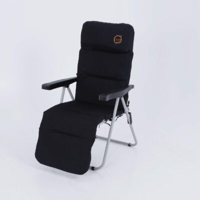 Fauteuil relax confort O'camp - Structure Pliable et Confortable - Couleur : Noir