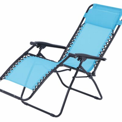 Fauteuil relax multi positions Bleu - Structure Pliable - O'Colors