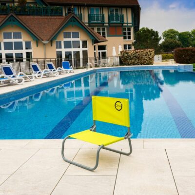 Chaise cale dos 2 pliures Jaune - O'Colors