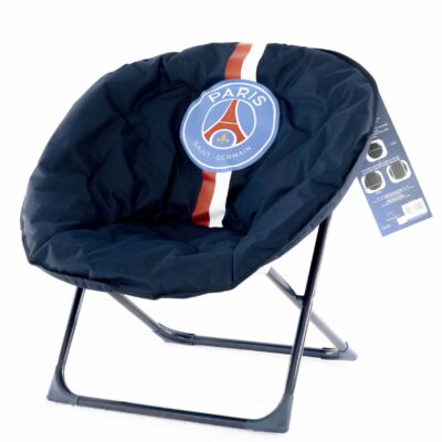 Siège lune Paris Saint Germain PSG - Structure pliable et confortable - Couleur : Bleu
