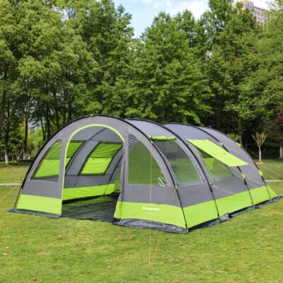 Tente de camping familiale forme Tunnel 6 places Venezia - Kingcamp - Tout inclus + sac de transport