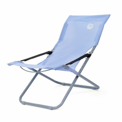 Fauteuil loggia 3 positions textilène O'Sun - Structure pliable - Couleur : Bleu