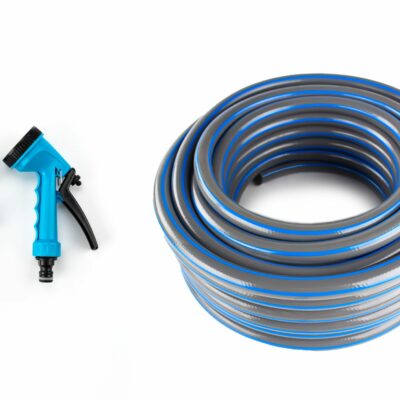 Tuyau d'arrosage flex 15mm avec accessoires d'arrosage L.20m - Suan