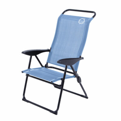Fauteuil de camping 5 positions O'camp - Structure pliable - Couleur : Bleu